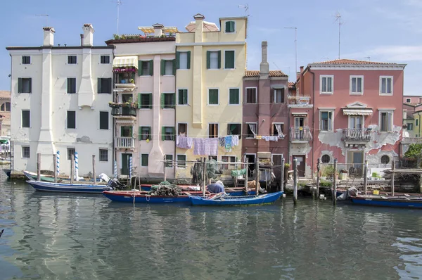 Juin 2017 Journée Ensoleillée Chioggia Mode Vie Dans Les Maisons — Photo