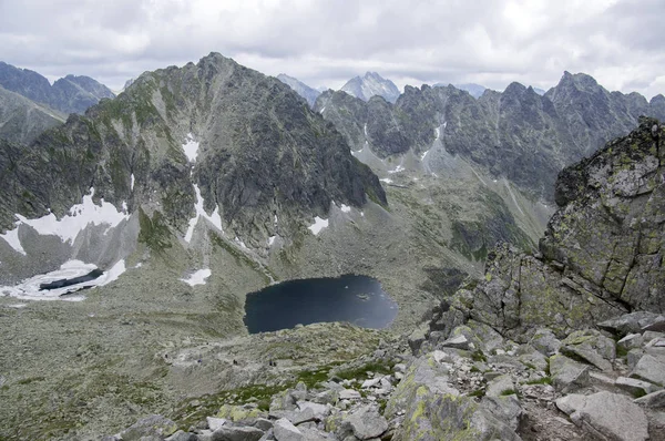 Valley High Tatras Mlynska Dolina Montanhas Eslováquia Selvagens Capie Pleso — Fotografia de Stock