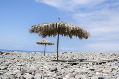 Beach Ponta de Sol ile doğal güneş şemsiyesi, Madeira Adası