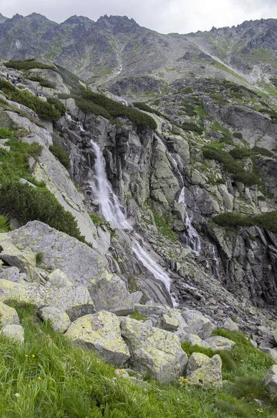 Водопад Скок Долине Высоких Татр Млынская Долина Дикие Словацкие Горы — стоковое фото