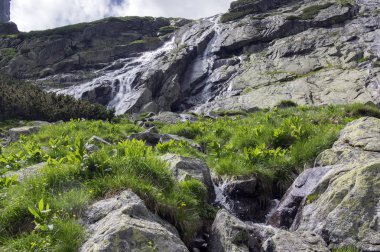 Ulusal Doğa rezerv Studena dolina, mahalle modasındaki yazlık, şelale, Slovakya en yüksek dağlar