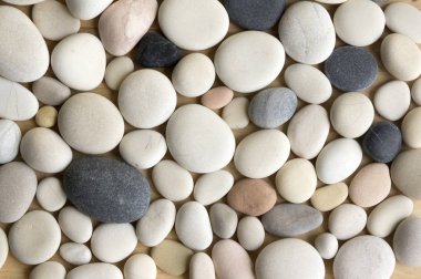 Beyaz, gri ve pembe çakıl arka plan, ahşap arka plan, basitlik, gün ışığı, taşları tek tek