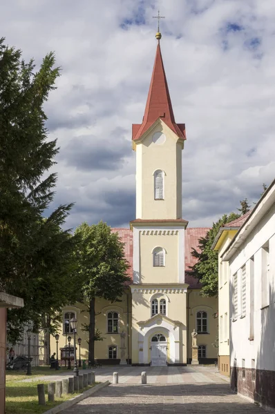 Chiesa Evangelica Liptovsky Mikulas Città Slovacchia — Foto Stock