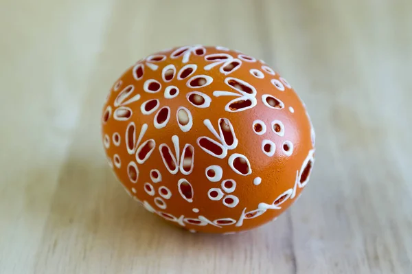 Huevos Pascua Naranja Caza Huevos Pascua —  Fotos de Stock