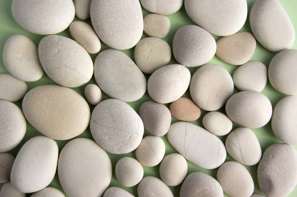 Group White Light Dark Gray Pebbles One Layer Simple Stones — Stock Photo, Image