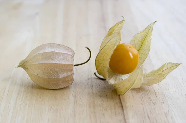 Physalis peruviana, Cape gooseberry, Inca berry, Aztec berry, golden berry, giant ground cherry, African ground cherry, Peruvian groundcherry ripened fruit