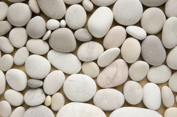Seixos Brancos Fundo Simplicidade Luz Dia Pedras — Fotografia de Stock