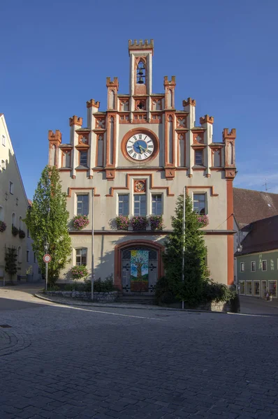 Velburg, der Oberpfalz Neumarkt / Almanya - 17 Eylül 2018: Almanya Avrupa'da, renkli binalar pitoresk kasaba — Stok fotoğraf