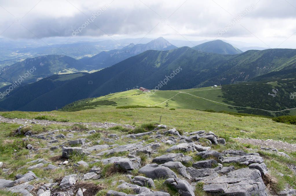 Lesser Fatra mountains, Slovakia, ridgeway