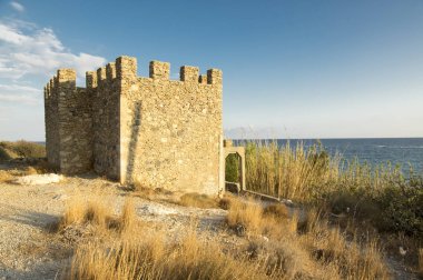 Girit'teki Frangokastello Kalesi'nin detayı, Yunanistan Adası tarihi yeri