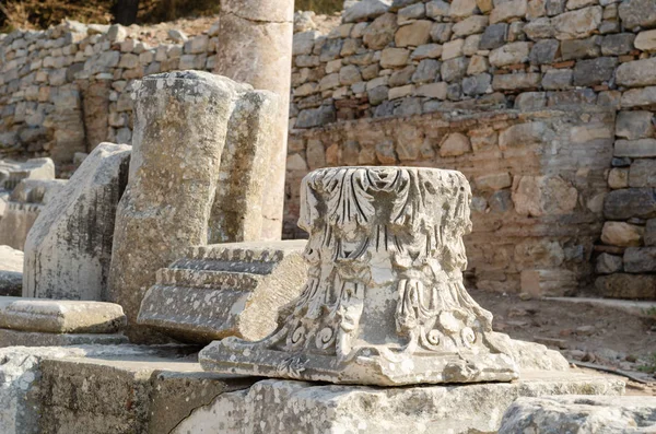 Ephesus Turquie Reliefs Marbre Ephèse Antique Historique Selcuk Izmir Turquie — Photo