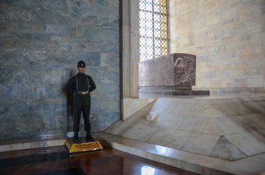 Ankara, Türkiye - 03 Temmuz 2016: Anitkabir, Türbesi, Mustafa Kemal Atatürk, Türkiye Cumhuriyeti'nin kurucusu