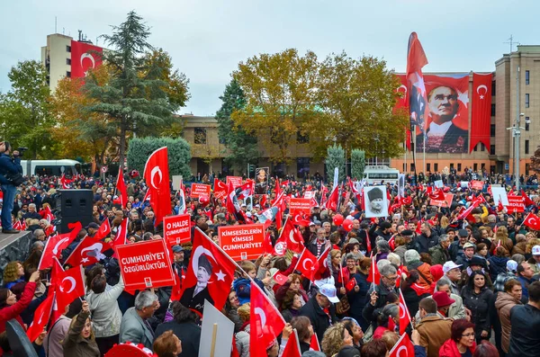 Eskisehir Turkey October 2016 Celebration 93Th Anniversary Republic Day People — Stock Photo, Image