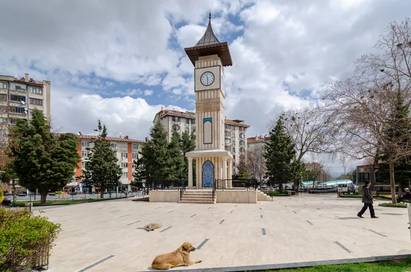 Kütahya / Türkiye-08 Nisan 2019:Kütahya Saat Kulesi 