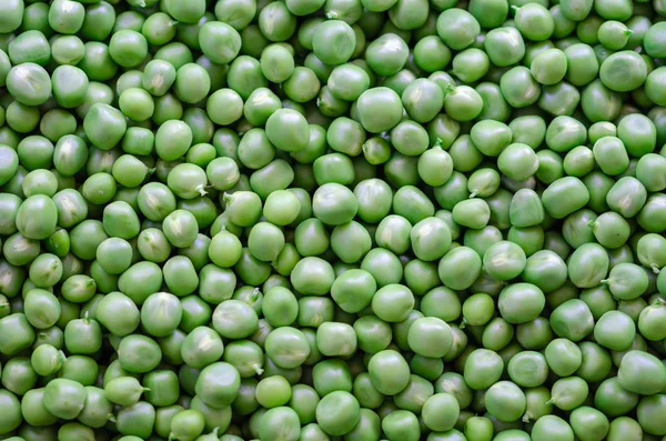 Organic fresh green peas.