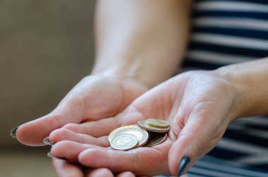 Para sayma kadın closeup