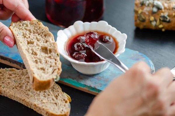 Delicious Sour Berry Jam — Stock Photo, Image