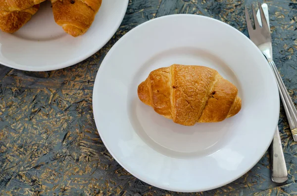Välsmakande smörig croissanter — Stockfoto
