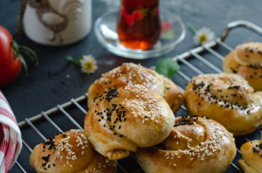 Siyah masada Türk Borek, üst manzara.