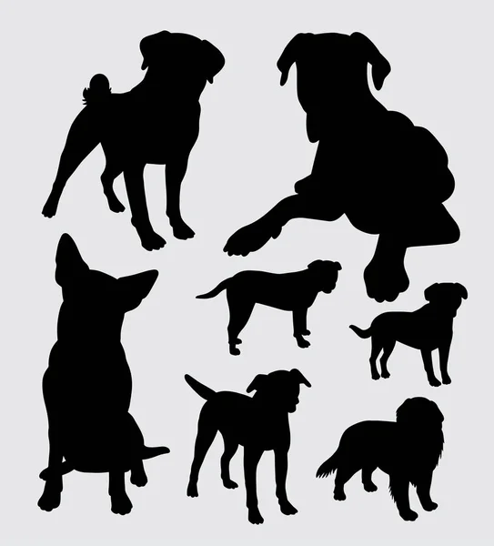 Σκύλος Συντροφιάς Ζώων Σιλουέτα Καλή Χρήση Συμβόλου Λογότυπου Εικονίδιο Web — Διανυσματικό Αρχείο