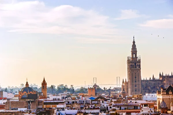 Seville Spanien Blick Vom Oberen Stockwerk Des Metropol Parasol Las — Stockfoto