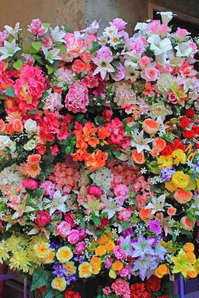 Venice Italië Juli 2018 Vele Soorten Mooie Kleurrijke Bloemen Wachten — Stockfoto