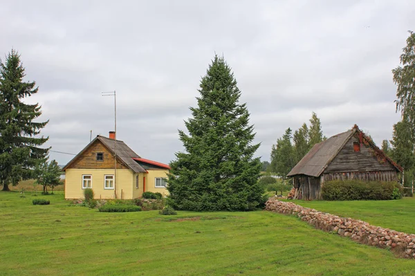 Rosna Village Peipsi Estonia Septiembre 2018 Casa Rural Estilo Tradicional —  Fotos de Stock