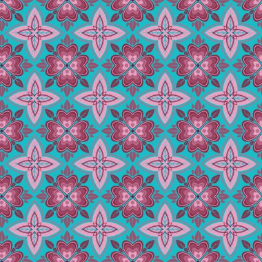 Batik desen basit tekrarlanan formları kullanarak ilham