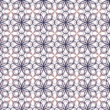 Basit çizgi ve formları ile geometrik desen