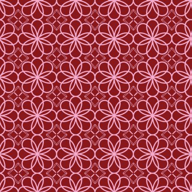 Basit çizgi ve formları ile geometrik desen