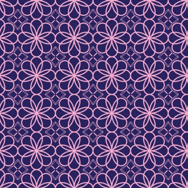 Basit çizgi ve formları ile geometrik desen