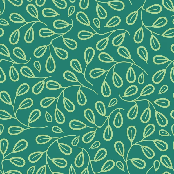 Cute Leaf Inspired Seamless Pattern — Stock Photo, Image