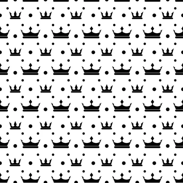 Cute Adorable Simple Crown Seamless Pattern — Stock Photo, Image