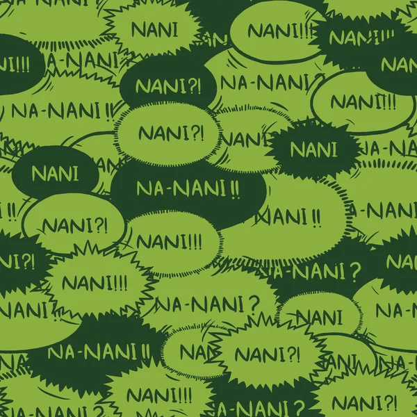 Nani Explosion Seamless Surface Pattern Design Nani What Japanese — Stock Photo, Image