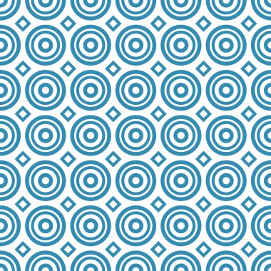 Çemberler ve Elmaslar Geometrik Kusursuz Yüzey Deseni Tasarımı