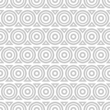 Çemberler ve Üçgenler Geometrik Kusursuz Yüzey Deseni Tasarımı