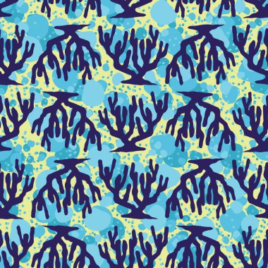 Güzel Mercan Kusursuz Yüzey Deseni Tasarımı