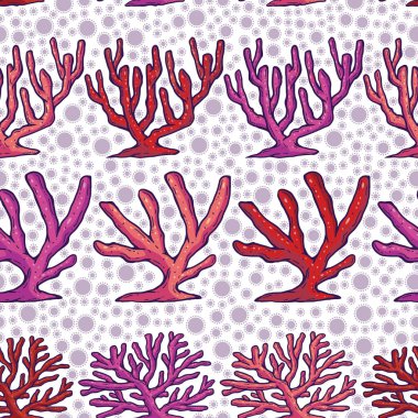 Güzel Mercan Kusursuz Yüzey Deseni Tasarımı