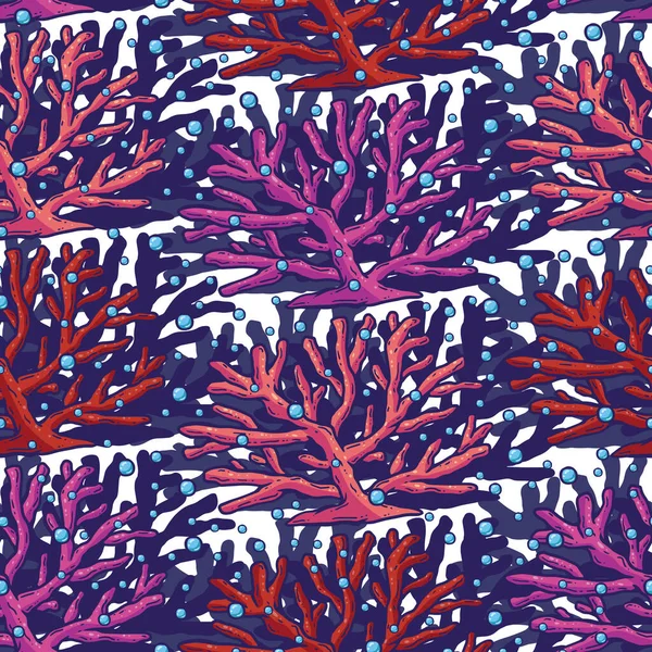 Красивый Коралловый Бесшовный Дизайн Поверхности — стоковое фото