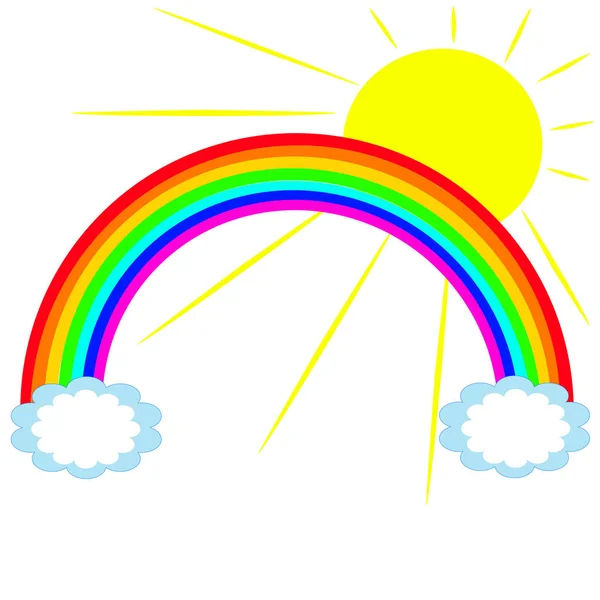 Illustration Colorful Rainbow — Stock Photo, Image