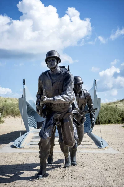 Normandia Francia Agosto 2017 Utah Beach Invasión Landing Memorial Normandía — Foto de Stock