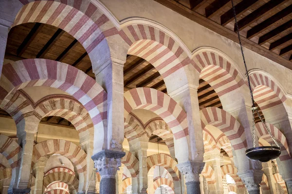 Cordoba Grande Moschea Mezquita Famoso Interno Cordova Spagna — Foto Stock