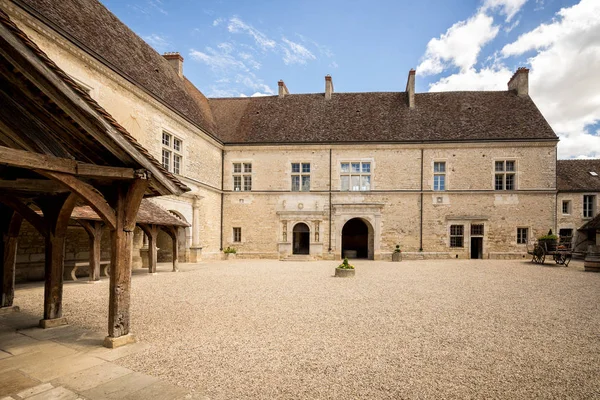 Vougeot Франція Chateau Clos Vougeot Внутрішньому Дворику Готель Clos Vougeot — стокове фото