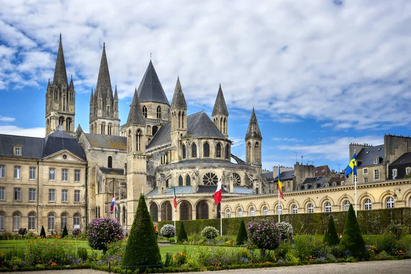 Reims Abbaye Aux Hommes Champagne France — стокове фото