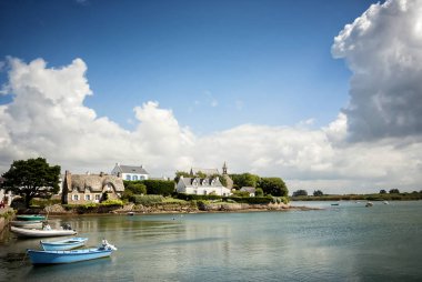 Ada Saint Cado nehir Etel, Brittany, Fransa