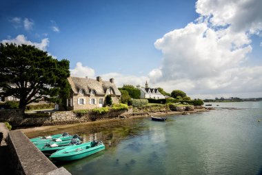 Ada Saint Cado nehir Etel, Brittany, Fransa