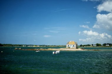 Ada Saint Cado nehir Etel, Brittany, Fransa