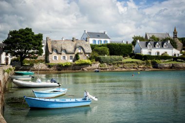 Ada Saint Cado nehir Etel, Brittany, Fransa