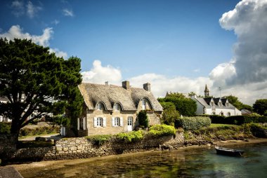 Ada Saint Cado nehir Etel, Brittany, Fransa