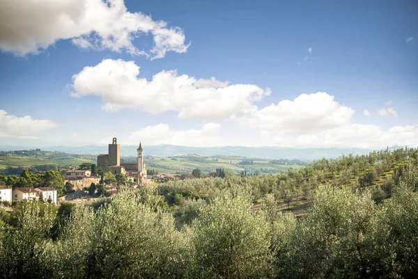 Panoramautsikt Över Vinci Stad Toscana Italien — Stockfoto